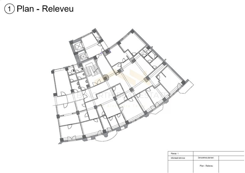 Piata Unirii, Sitraco Cente, Fantani, spatiu de birouri 525 mp de vanzare.
